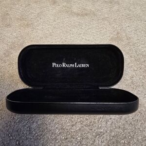 Polo Ralph Lauren Sunglasses Eyeglasses Case Black Clamshell Hardcase